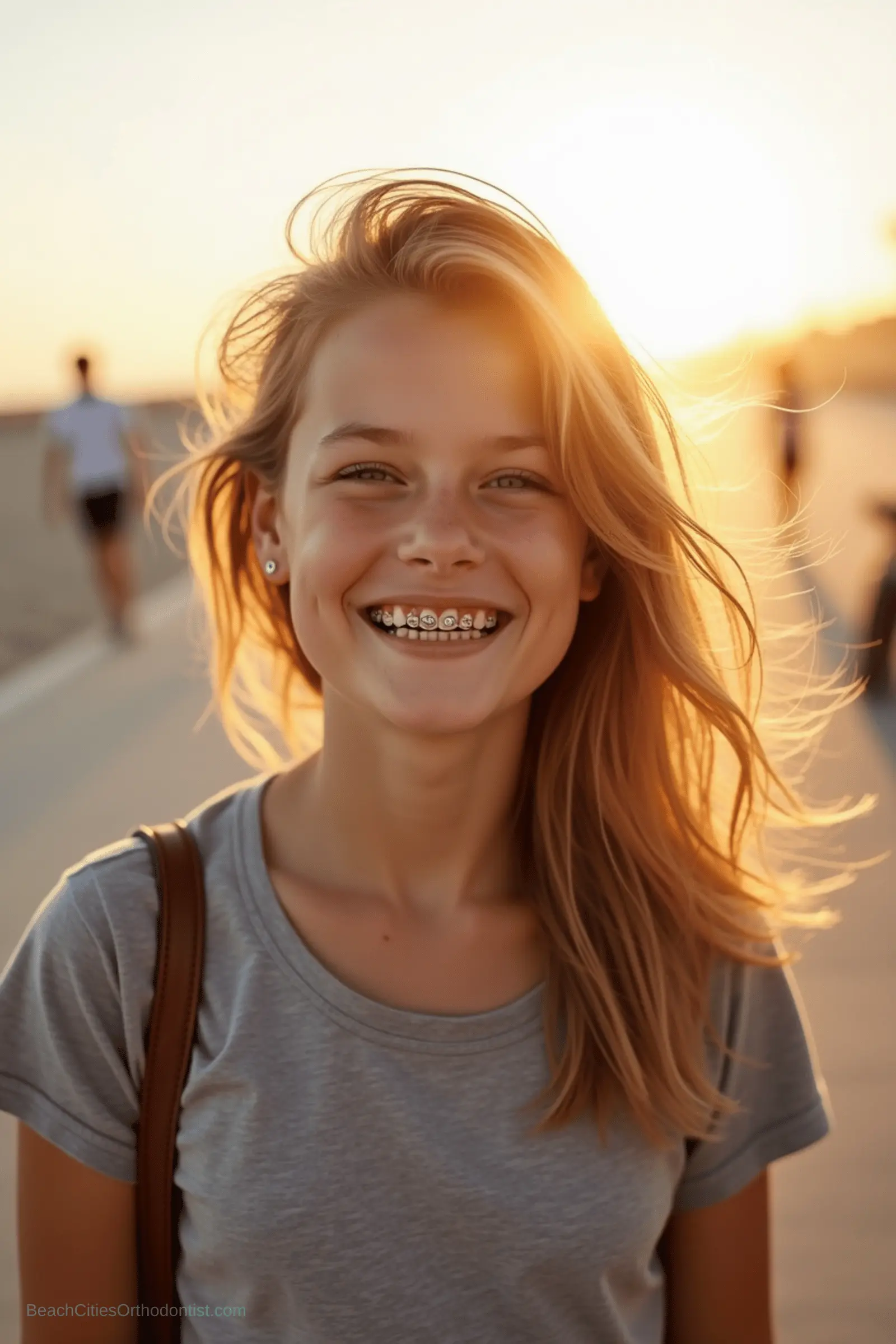 Teen enjoying a South Bay lifestyle in warm coastal light